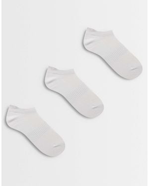 SELECTED 3 Pack Sneaker Socks - White