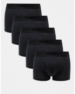 Hollister – 5er-pack klassische basic-unterhosen - Schwarz