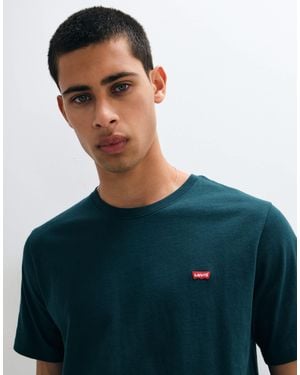 Levi's Locker geschnittenes batwing-logo-t-shirt - Blau