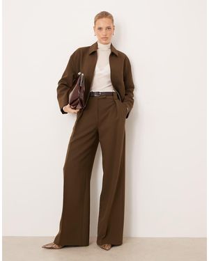 Mango Cintu Tailored baggy Trouser Co-ord - Natural