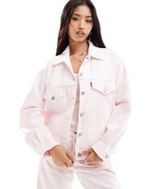 Levi's – trucker-jacke aus twill - Pink