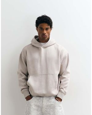 Jack & Jones Sudadera Con Capucha Oversize En Crema Lavado-Blanco - Neutro