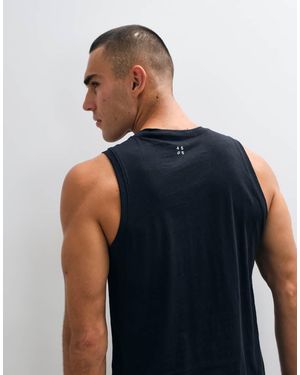 4505 Lightweight Cotton Slub Tank - Blue