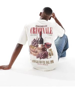 Criminal Damage Vino T-Shirt Off - White
