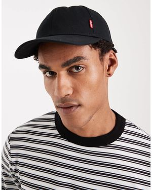Levi's – klassische baseballkappe aus twill - Schwarz