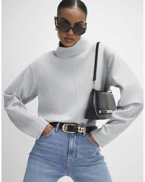 River Island Funnel Neck Top - Grey