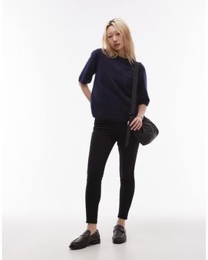 Topshop Unique Jamie High Rise Skinny Jean - Black
