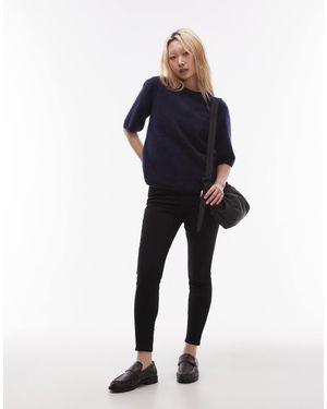 Topshop Unique – jamie – skinny-jeans - Schwarz