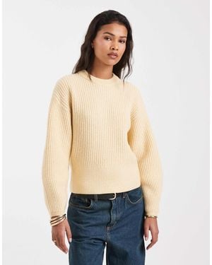 New Look Stitch Jumper - Natural