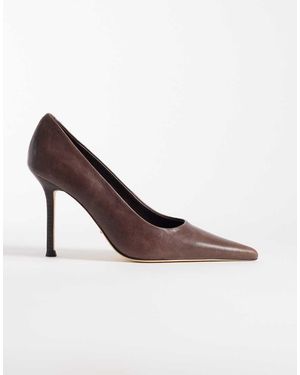 Tony Bianco Niki Heeled Court Shoes - Brown