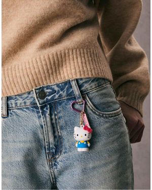 Stradivarius Portachiavi Con Charm Di Hello Kitty - Blu