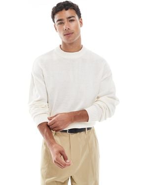 Jack & Jones – oversize-pullover - Weiß