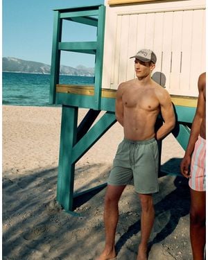 Pull&Bear – boardshorts - Grün