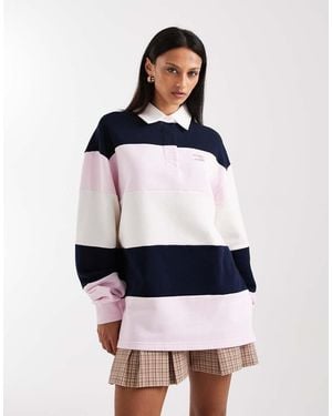 Tommy Hilfiger Stripe Rugby Top - White