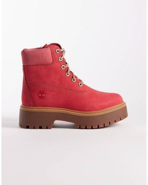 Timberland 6-Inch Lace-Up Waterproof Boot - Red
