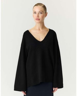 Y.A.S – strickpullover - Schwarz