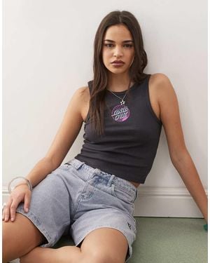 Santa Cruz Retreat Dot Tank Top - Black