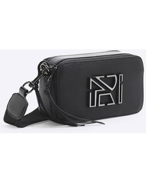 River Island Crossbody Camera Bag - Black