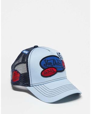 Von Dutch Patches Trucker Cap - Blue
