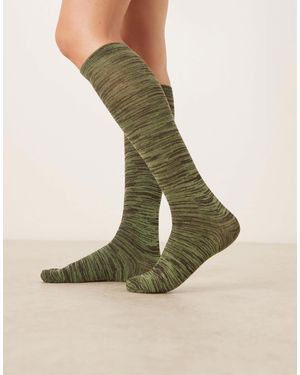 ASOS – kniestrümpfe aus garnmix - Grün