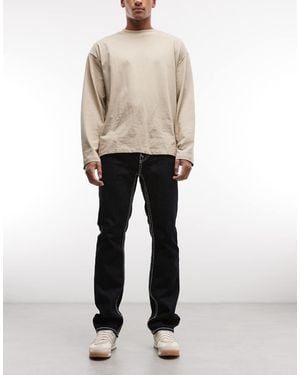 TRUE RELIGION Ricky Super T Straight Jeans - Natural