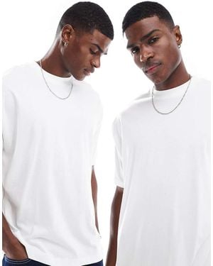 ASOS Essential 2 Pack Oversized T-Shirt - White