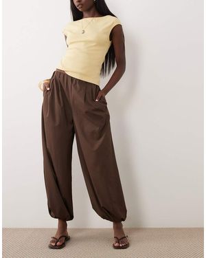 Threadbare Pantaloni A Palloncino Cioccolato - Marrone