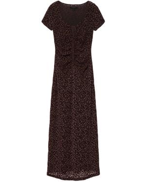 AllSaints Gabby mesh-kleid - Braun