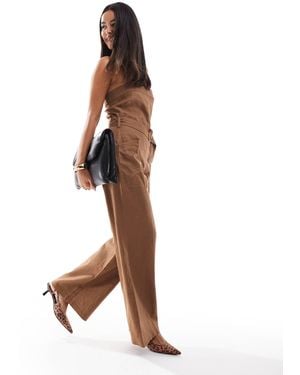 Closet Jumpsuit With Pockets - Brown