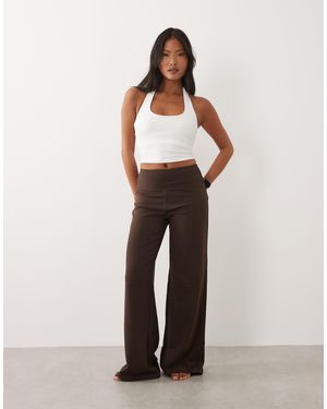 4505 Petite Icon High Waist Wide Leg Dance Pant - Brown