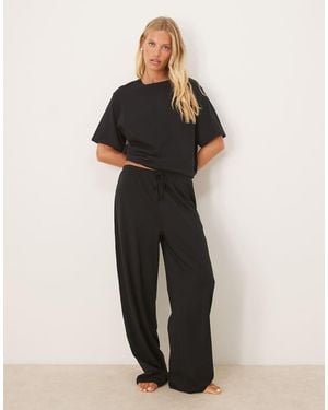 ASOS Mix & Match Cotton Pyjama Trousers - Black