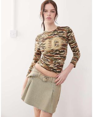 Motel Biya Long Sleeve Top - Natural