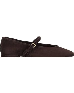 Dune Wide Fit Wf Hearthrob Ballet Court Shoes - Brown
