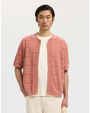 SELECTED Gebreid Poloshirt - Meerkleurig