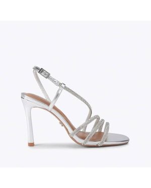 Carvela Kurt Geiger Paparazza Jewel Heel Heeled Sandals - White