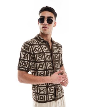 Only & Sons Chemise au crochet - Multicolore