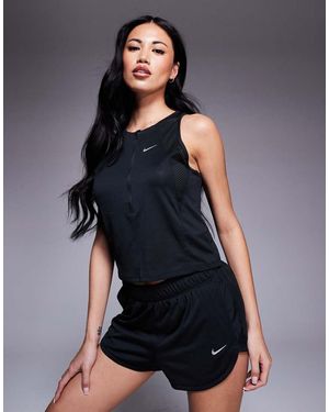 Nike Pantalones Cortos De 2" Negros Dri-Fit Race Series De - Azul