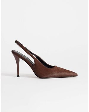 TOPSHOP – anya – pumps aus echtem leder - Braun
