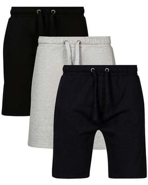 French Connection 3 Pack Cotton Blend Jersey Shorts - Black