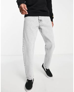 Carhartt Newel - jean fuselé décontracté - gris délavé - Noir