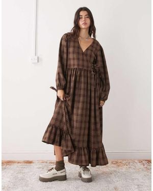 The Ragged Priest Midaxi Dress - Brown