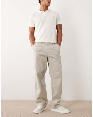 Cotton On baggy Pleated Trousers - Natural