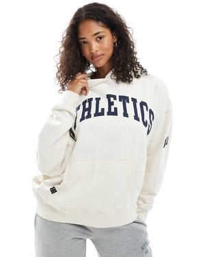 Superdry Athletic Essentials Relaxed Hoodie - White