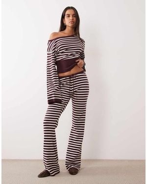 Gina Tricot Co-ord Knitted Loungewear Trousers - Pink