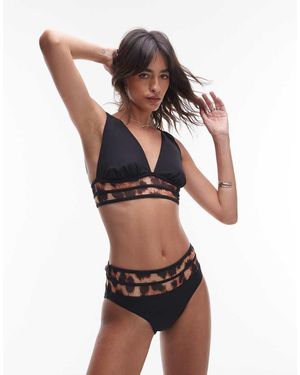AllSaints Xalia Bikini Top - Black