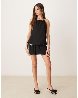Motel Veloria Mini Dress - Black