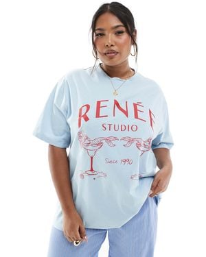Renee Studio Renée studio plus – exklusives t-shirt - Weiß
