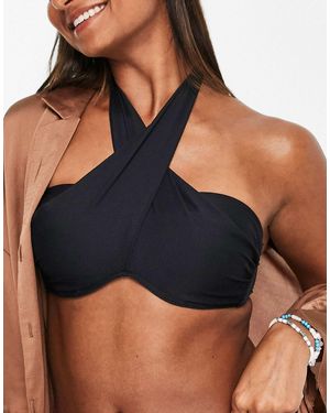 Sunseeker Underwire Bandeau Bikini Top - Blue