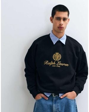 Polo Ralph Lauren Large Icon Crest Logo Sweatshirt - Blue
