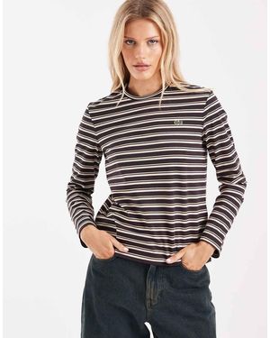 Lacoste Long Sleeve Striped T-shirt - Grey